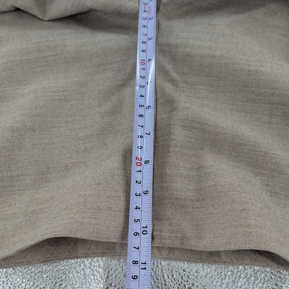Doncaster Collection Virgin Wool Blend Dress Pants 12 Beige Professional Career - Picture 4 of 6